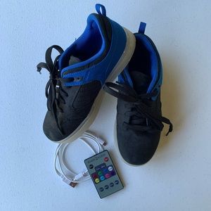 Kids Light up shoes with remote and charger cord
